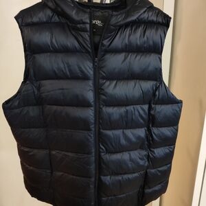 George Navy Blue Quilted Puffer Vest
